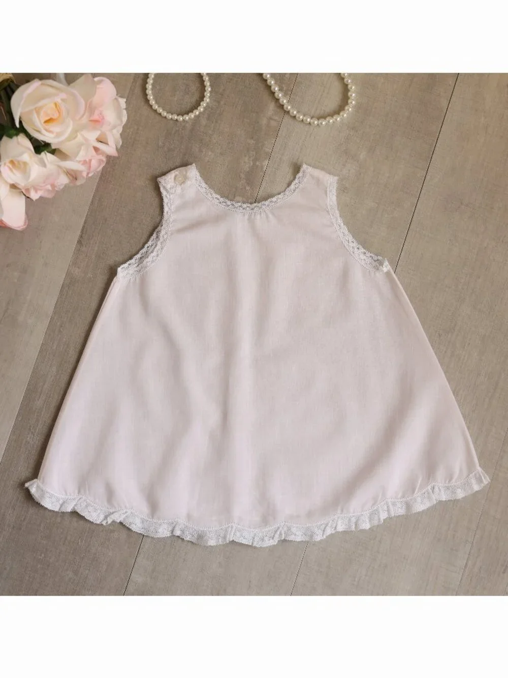 Pink Vintage Heirloom Slip Dress Feltman Brothers Rare Design Fits Size 6 Months